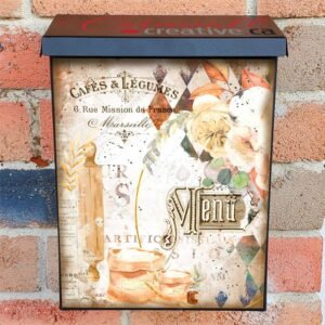 Vintage Bakery Design #3 Colonial Mailbox Cover