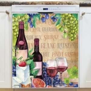 Rustic Winery with Wine Bottles #2 Magnetic Dishwasher Door Cover