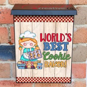 The World Best Cookie Baker Colonial Mailbox Cover