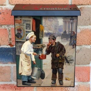 The Little Chef by Chocarne Moreau Colonial Mailbox Cover