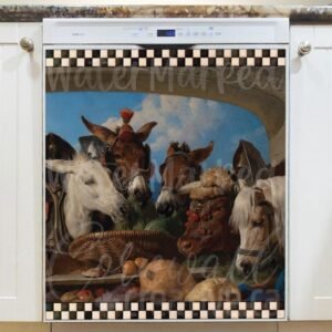 Group of Animals by Edwin Landseer Magnetic Dishwasher Door Cover