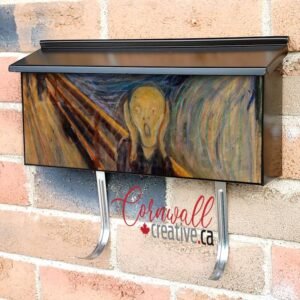 The Scream by Edvard Munch Wall-mounted Townhouse Mailbox Cover