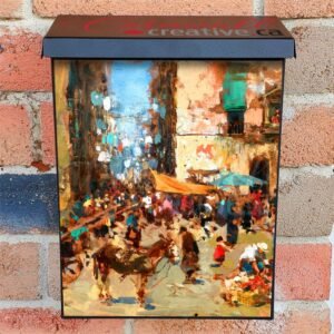 Piazzetta by Vincenzo Irolli Colonial Mailbox Cover