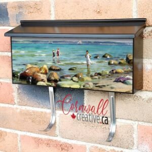 Beach in Alsgarde by P.M. Monsted Wall-mounted Townhouse Mailbox Cover