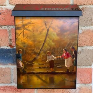 The Country Gallants By J.G. Brown Colonial Mailbox Cover