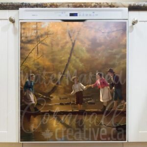 The Country Gallants By J.G. Brown Magnetic Dishwasher Door Cover