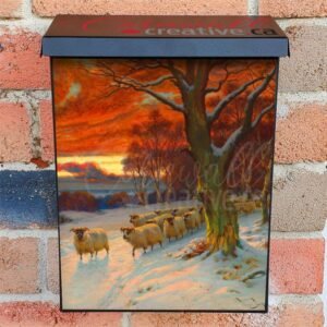 A Winter Evening by Wright Barker Colonial Mailbox Cover