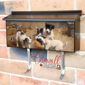 The Painters Dispute by Carl Reichert Wall-mounted Townhouse Mailbox Cover