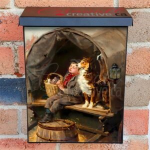 Last in Market by Ralph Hedley Colonial Mailbox Cover