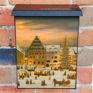 Freiberg Christmas Market by Bruck & Sohn Colonial Mailbox Cover