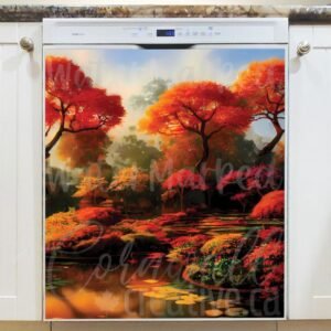 Trees and a Pond Magnetic Dishwasher Door Cover