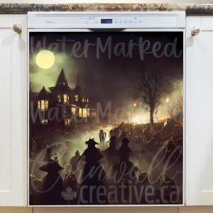 Witches on the Street Magnetic Dishwasher Door Cover