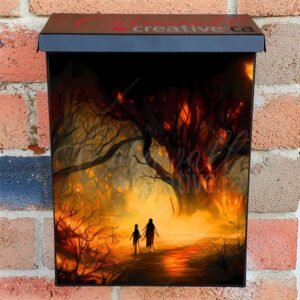 Lost Kids in the Halloween Forest Colonial Mailbox Cover