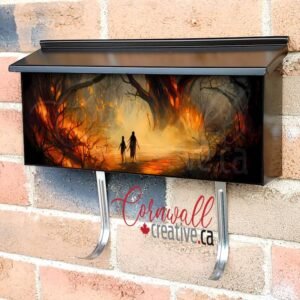 Lost Kids in the Halloween Forest Wall-mounted Townhouse Mailbox Cover