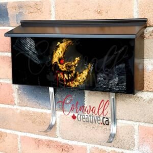 Spooky Bloody Moon #2 Wall-mounted Townhouse Mailbox Cover