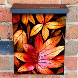 Colorful Leaves Colonial Mailbox Cover