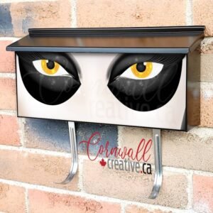 Scary Demonic Girl Wall-mounted Townhouse Mailbox Cover