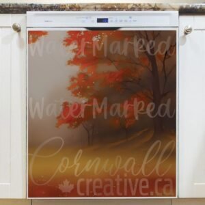 Foggy October Forest #5 Magnetic Dishwasher Door Cover