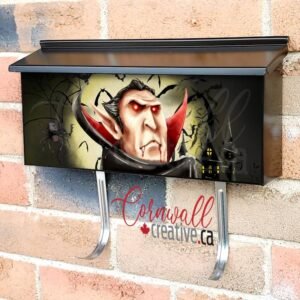 Dracula with Bats Wall-mounted Townhouse Mailbox Cover