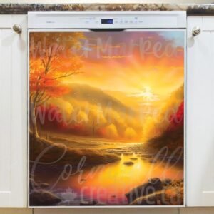 Beautiful Autumn Sunset #5 Magnetic Dishwasher Door Cover