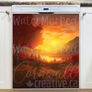 Beautiful Autumn Sunset #6 Magnetic Dishwasher Door Cover