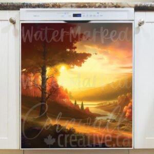 Beautiful Autumn Sunset #8 Magnetic Dishwasher Door Cover