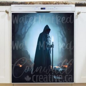 Dark Demon Warrior Magnetic Dishwasher Door Cover