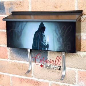 Dark Demon Warrior Wall-mounted Townhouse Mailbox Cover