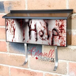 Scary Hands on the Glass Wall-mounted Townhouse Mailbox Cover