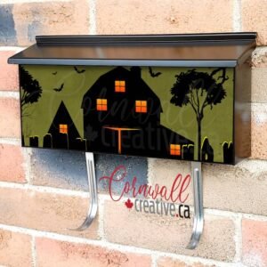 Sleepy Hollow Halloween Farmhouse Wall-mounted Townhouse Mailbox Cover