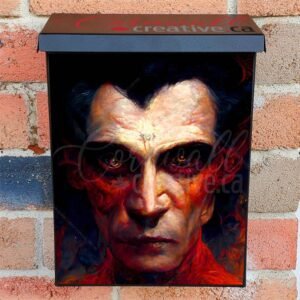 Portrait of Count Dracula Colonial Mailbox Cover