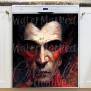 Portrait of Count Dracula Magnetic Dishwasher Door Cover