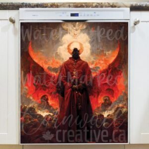 The Angel of Hell Magnetic Dishwasher Door Cover