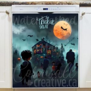 Trick 0r Treating Kids Magnetic Dishwasher Door Cover