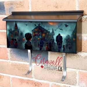 Trick 0r Treating Kids Wall-mounted Townhouse Mailbox Cover