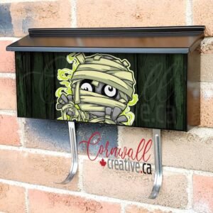 Cute Trick or Treat Mummy Wall-mounted Townhouse Mailbox Cover