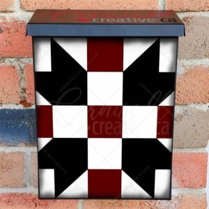 Farmhouse Quilt Design #1 Colonial Mailbox Cover