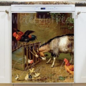 Intruder in the Chicken Coop Magnetic Dishwasher Door Cover