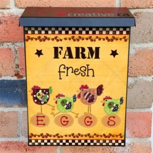 Farm Fresh Eggs Colonial Mailbox Cover