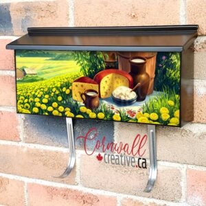 Picnic on the Milk Farm Wall-mounted Townhouse Mailbox Cover