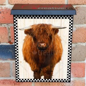 Young Highland Cow #2 Colonial Mailbox Cover