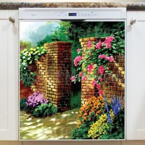 Tales of the Rose Garden Magnetic Dishwasher Door Cover