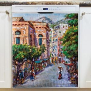 Life in the City Magnetic Dishwasher Door Cover