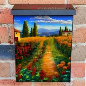 Tuscan Summer Villas Colonial Mailbox Cover