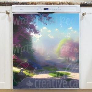 Spring in the Park #13 Magnetic Dishwasher Door Cover