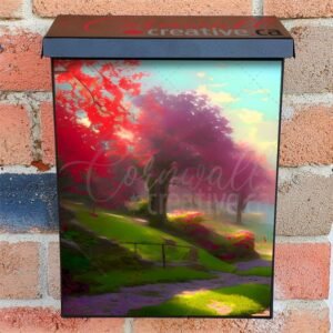 Spring in the Park #5 Colonial Mailbox Cover