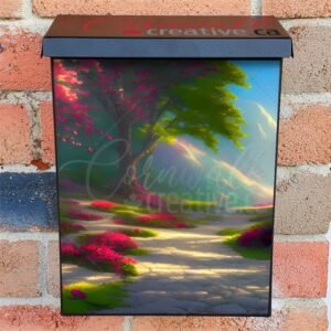 Spring in the Park #8 Colonial Mailbox Cover