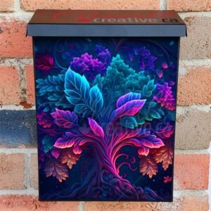Glowing Fantasy Tree #2 Colonial Mailbox Cover