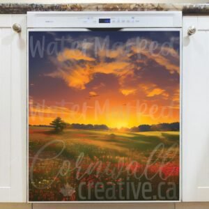 Sunrise in the Meadow #2 Magnetic Dishwasher Door Cover