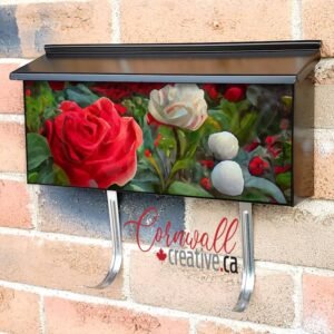 Rose Garden around the Castle Wall-mounted Townhouse Mailbox Cover
